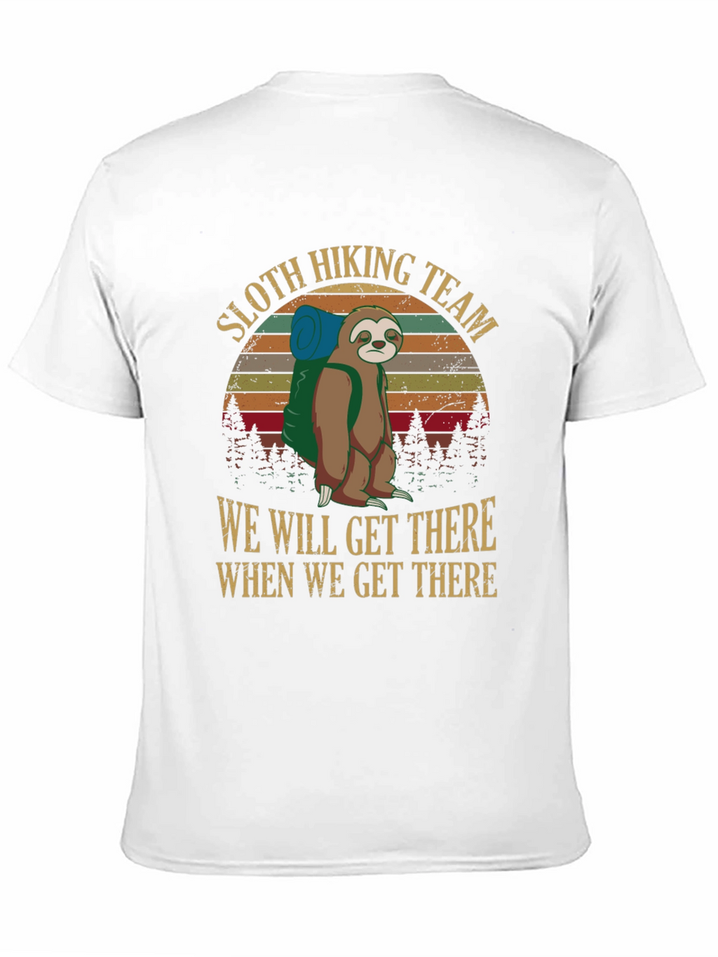 Sloth Hiking Team Graphic Tee
