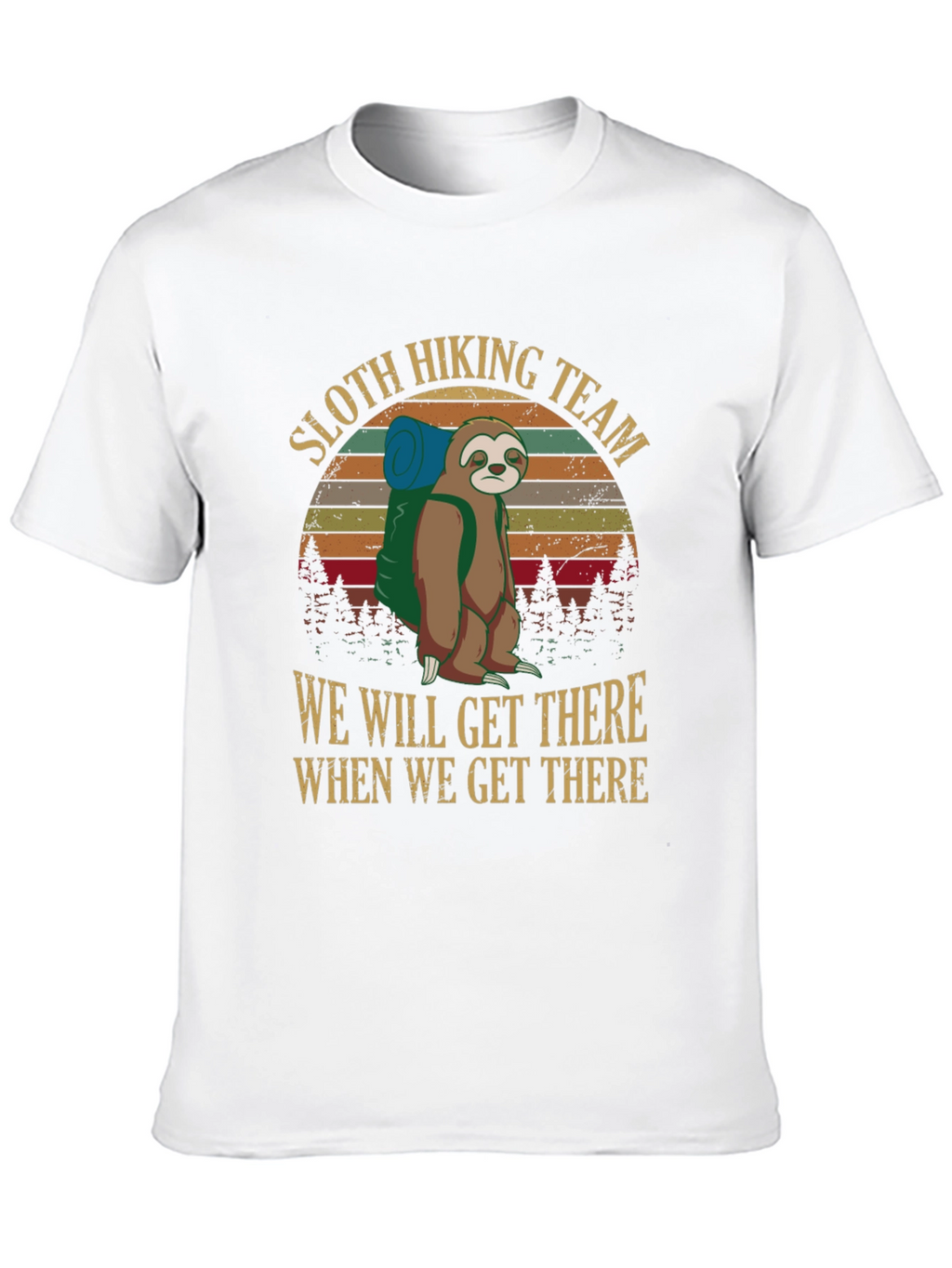Sloth Hiking Team Graphic Tee