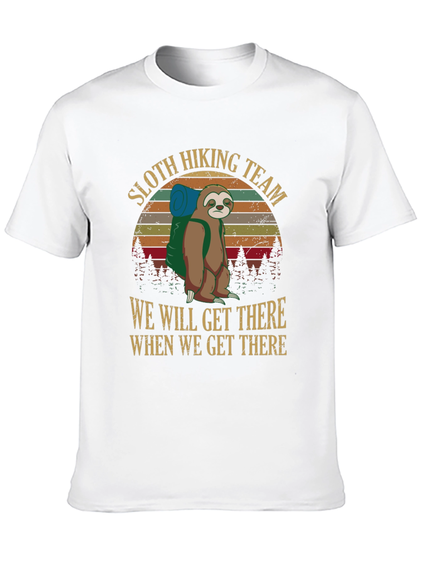 Sloth Hiking Team Graphic Tee