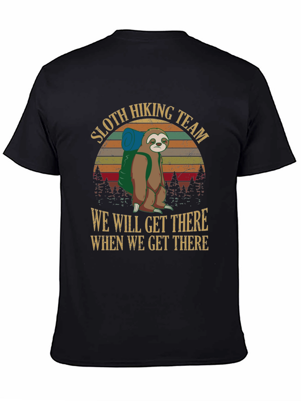 Sloth Hiking Team Graphic Tee