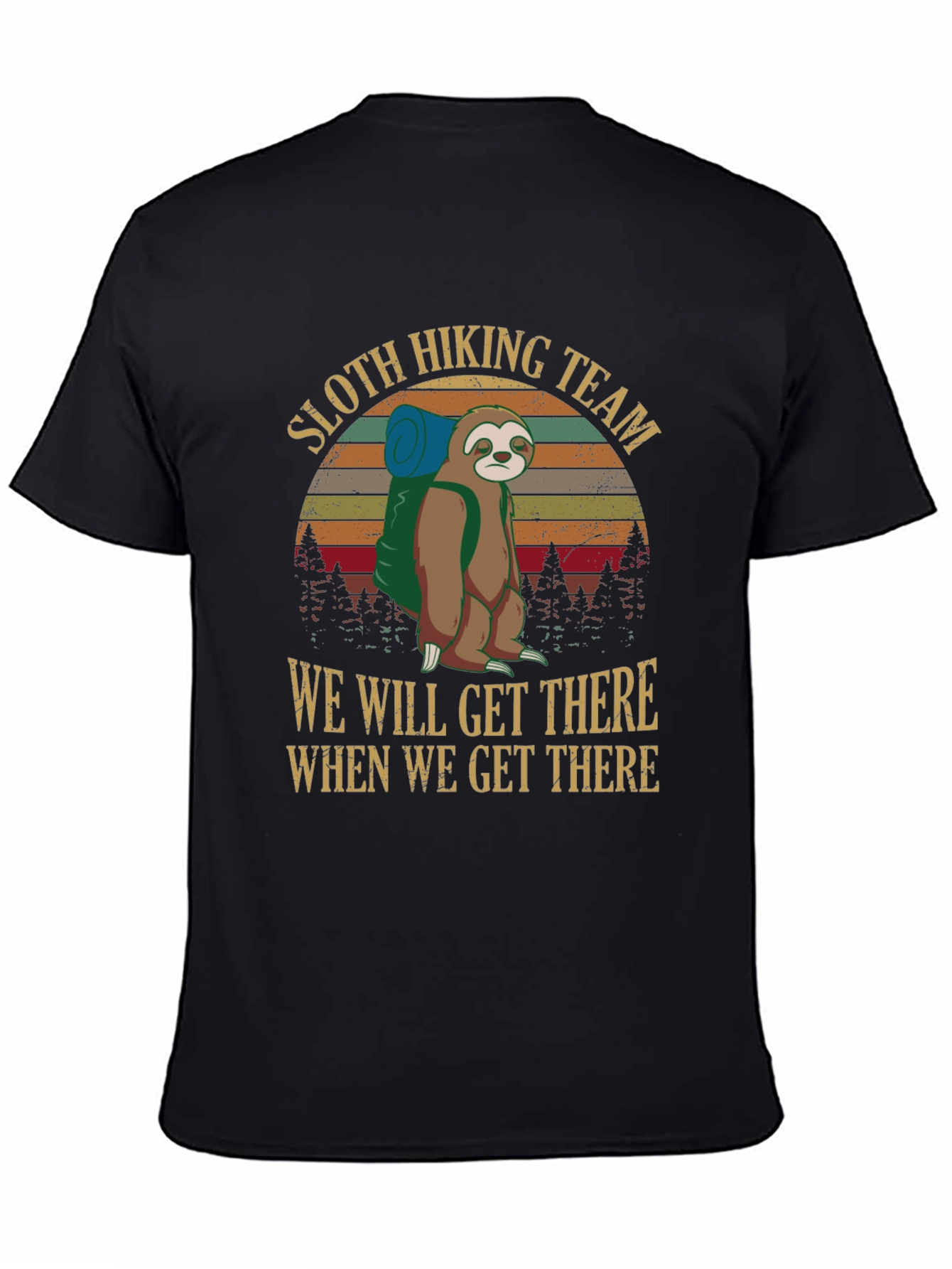Sloth Hiking Team Graphic Tee