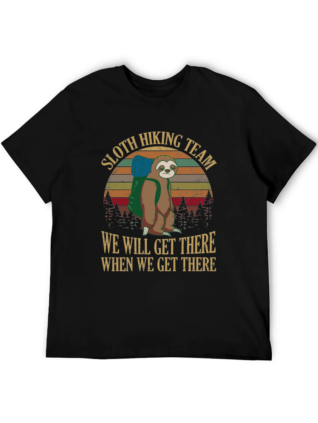Sloth Hiking Team Graphic Tee
