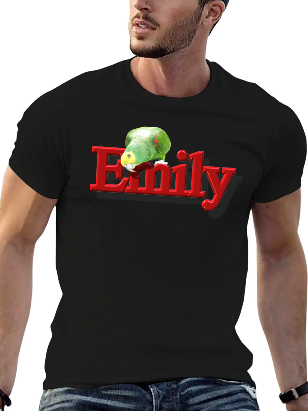 Emily Parrot Black T-Shirt