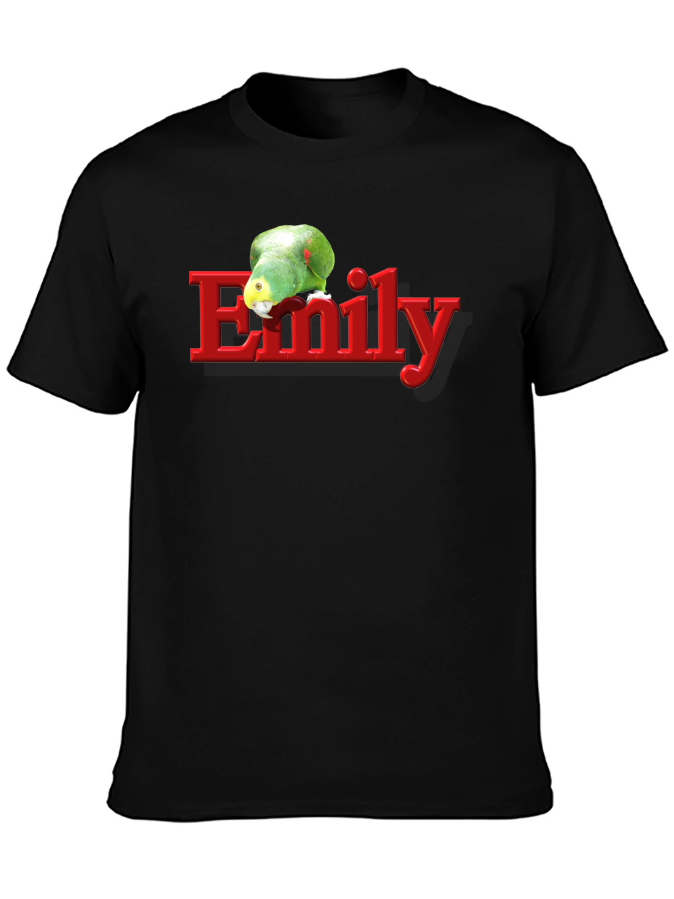 Emily Parrot Black T-Shirt