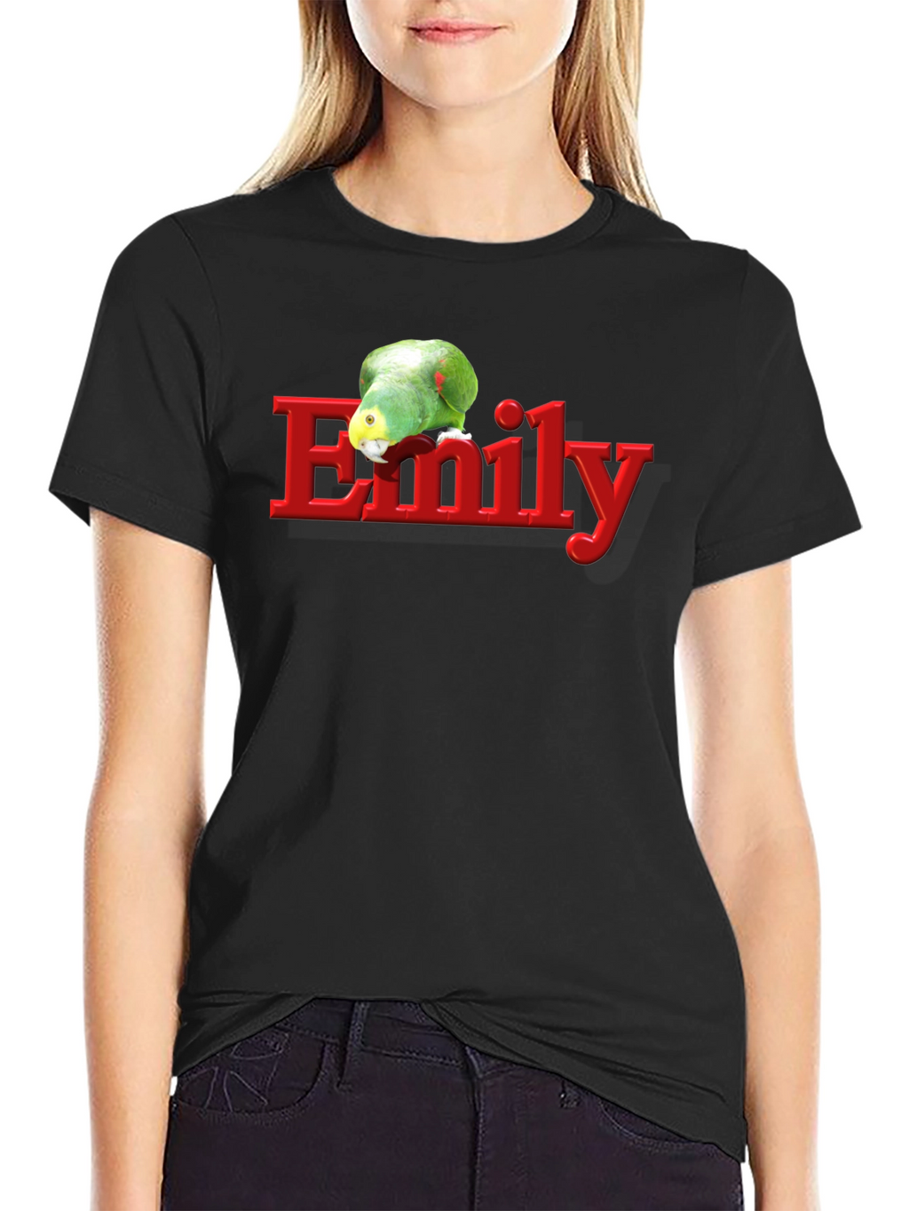 Emily Parrot Black T-Shirt