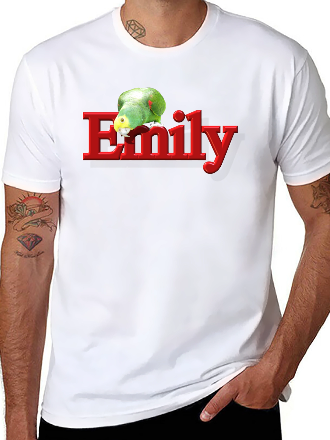 Emily Parrot Black T-Shirt