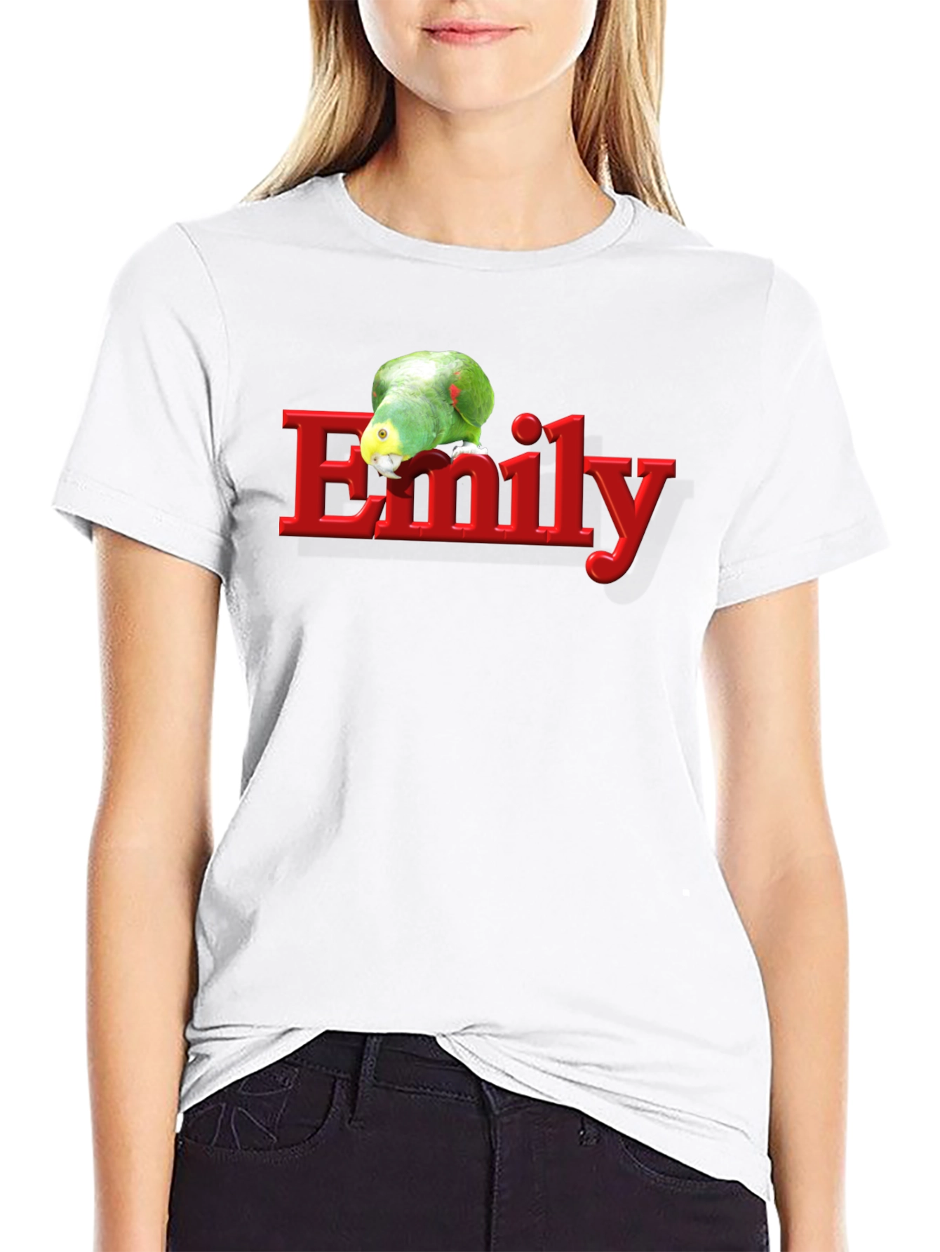 Emily Parrot Black T-Shirt