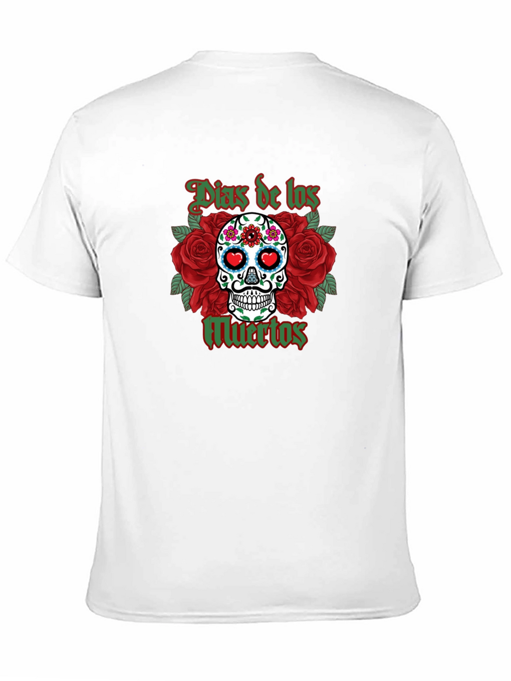 Dia de los Muertos Skull & Roses Graphic T-Shirt