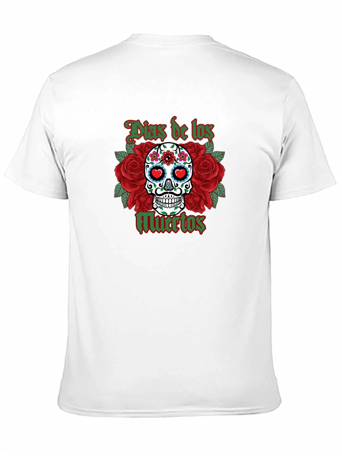Dia de los Muertos Skull & Roses Graphic T-Shirt