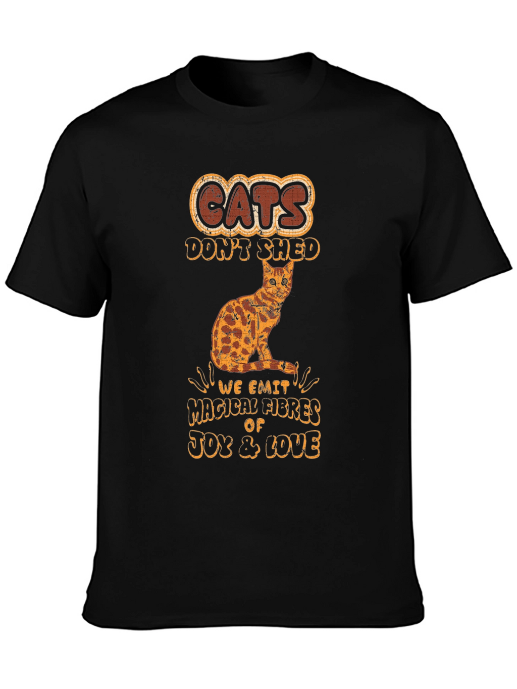 Cats Dont Shed Mens Graphic T-Shirt