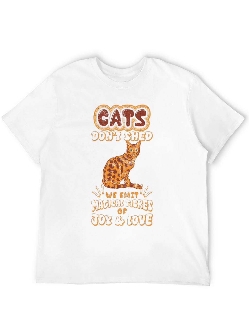 Cats Dont Shed Mens Graphic T-Shirt