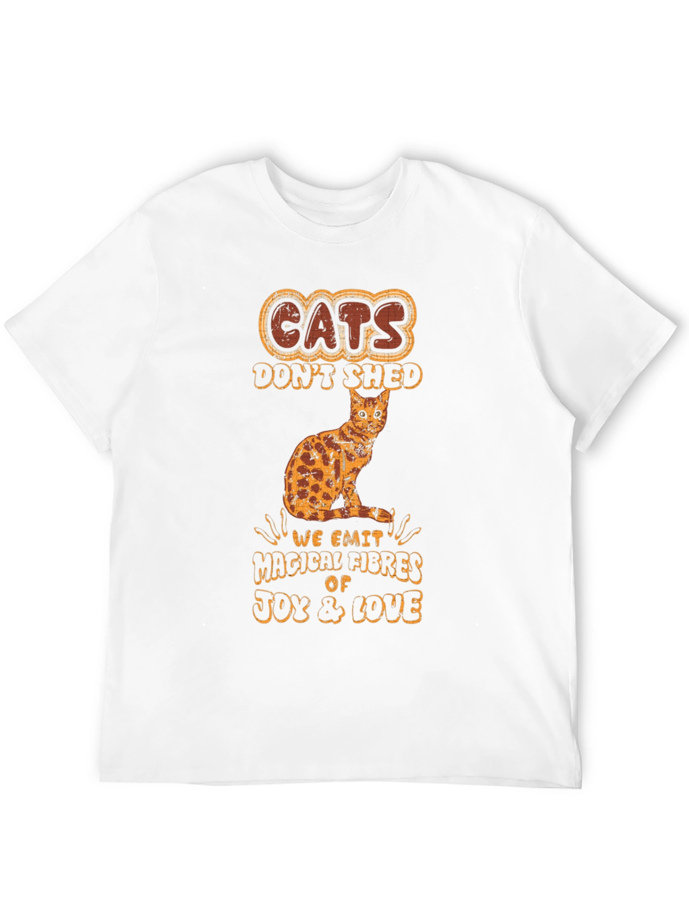 Cats Dont Shed Mens Graphic T-Shirt