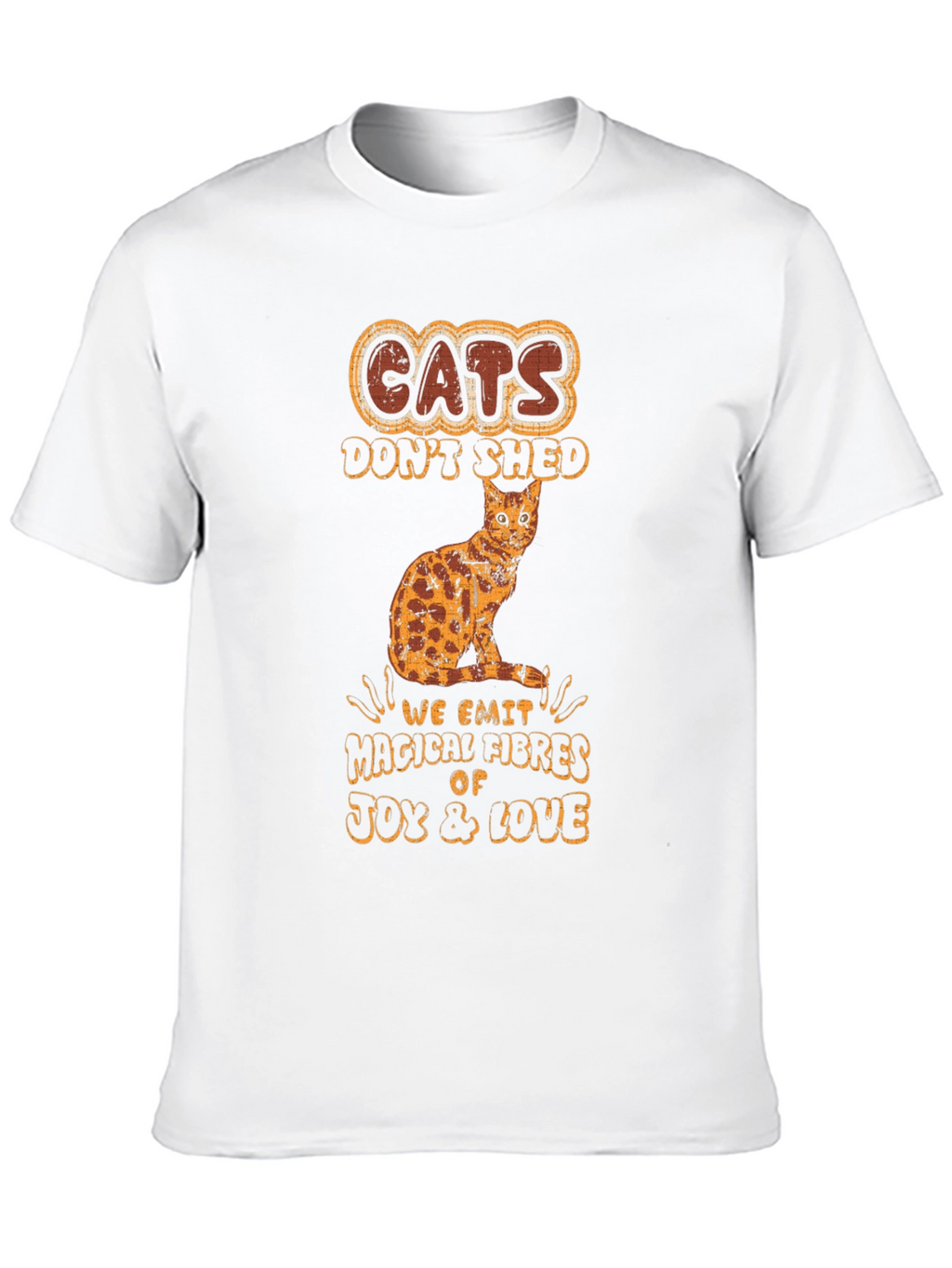 Cats Dont Shed Mens Graphic T-Shirt