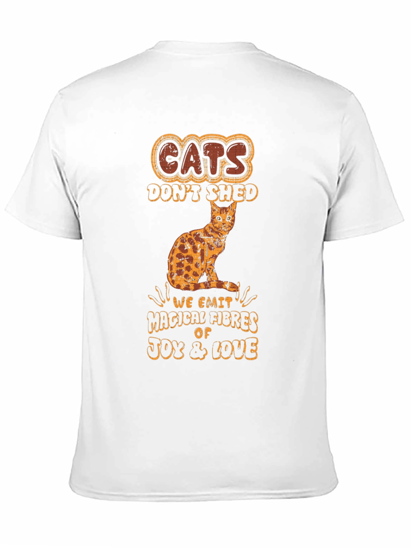Cats Dont Shed Mens Graphic T-Shirt