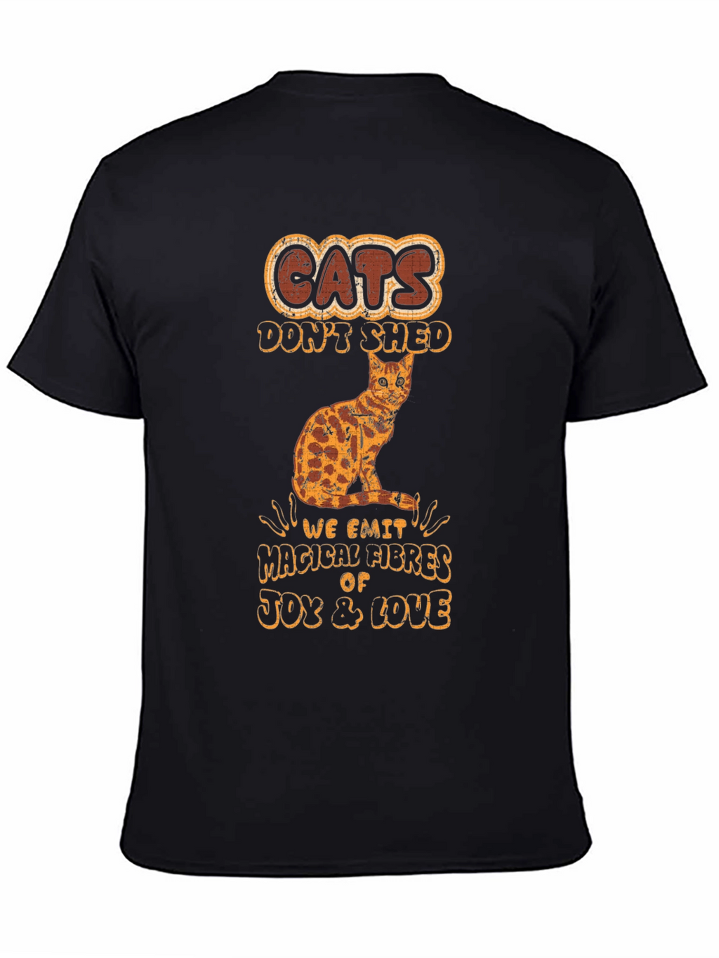 Cats Dont Shed Mens Graphic T-Shirt