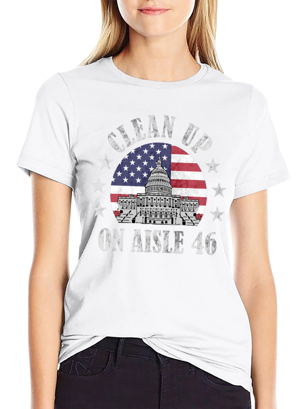 Clean Up Aisle 46 Patriotic T-Shirt