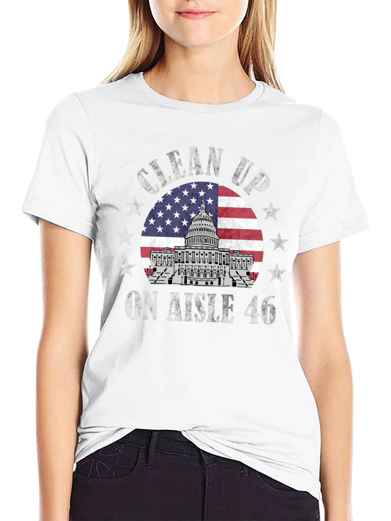 Clean Up Aisle 46 Patriotic T-Shirt