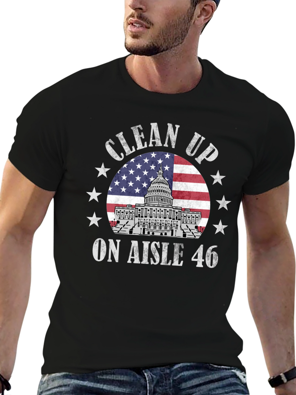 Clean Up Aisle 46 Patriotic T-Shirt