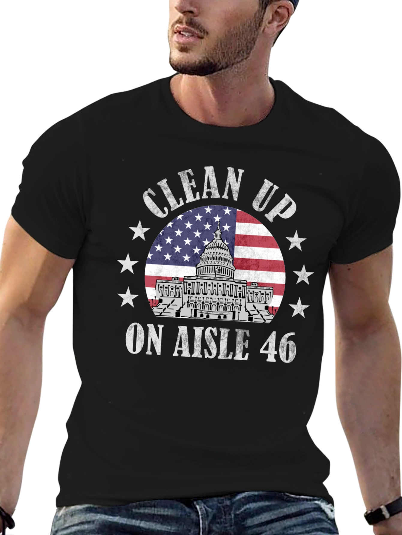 Clean Up Aisle 46 Patriotic T-Shirt