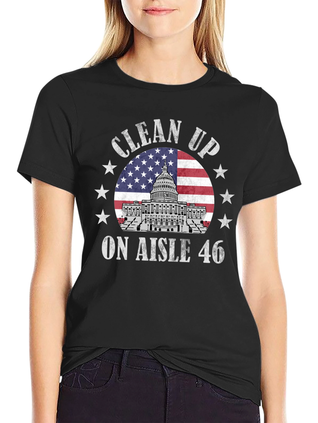 Clean Up Aisle 46 Patriotic T-Shirt