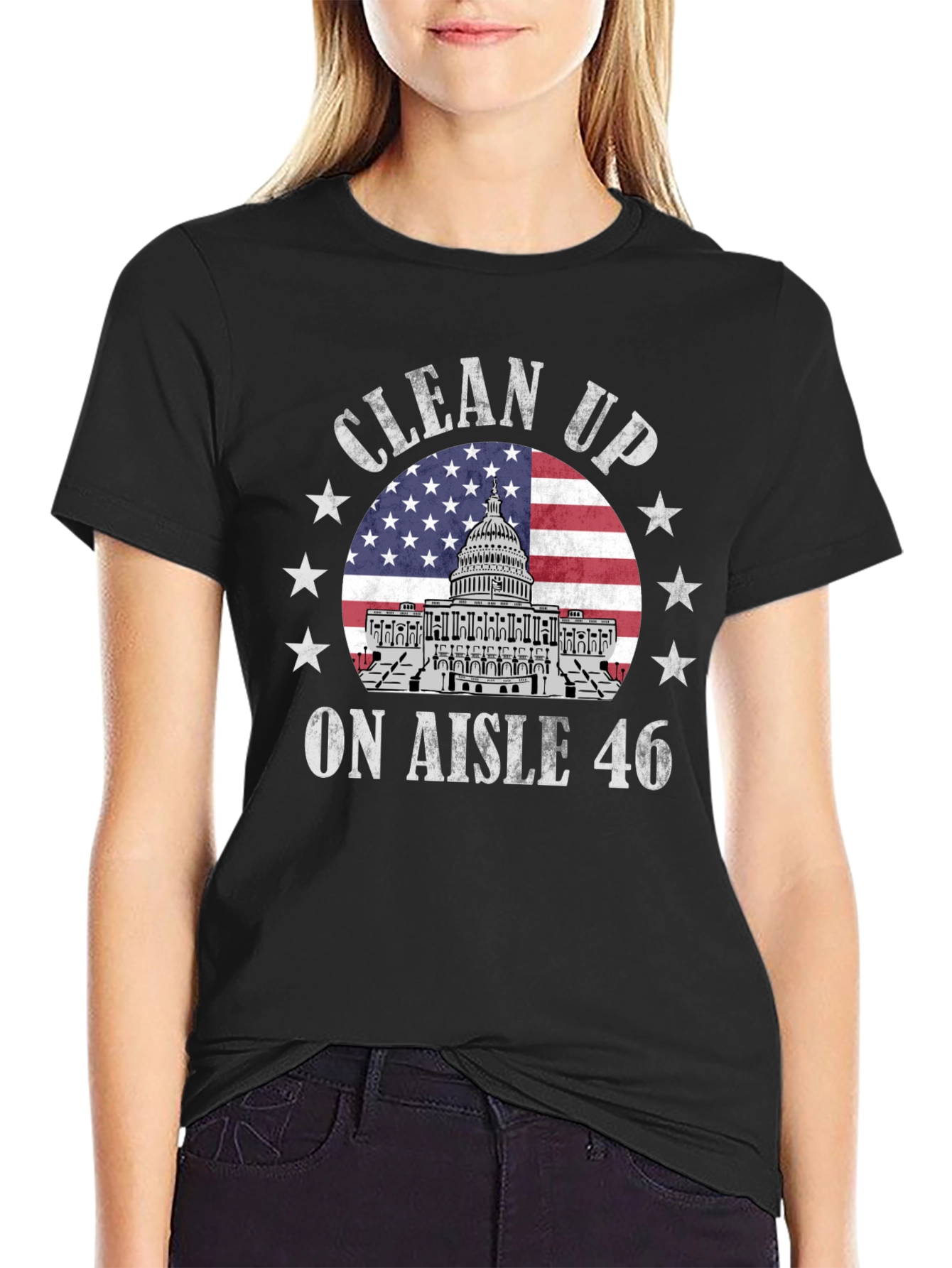 Clean Up Aisle 46 Patriotic T-Shirt