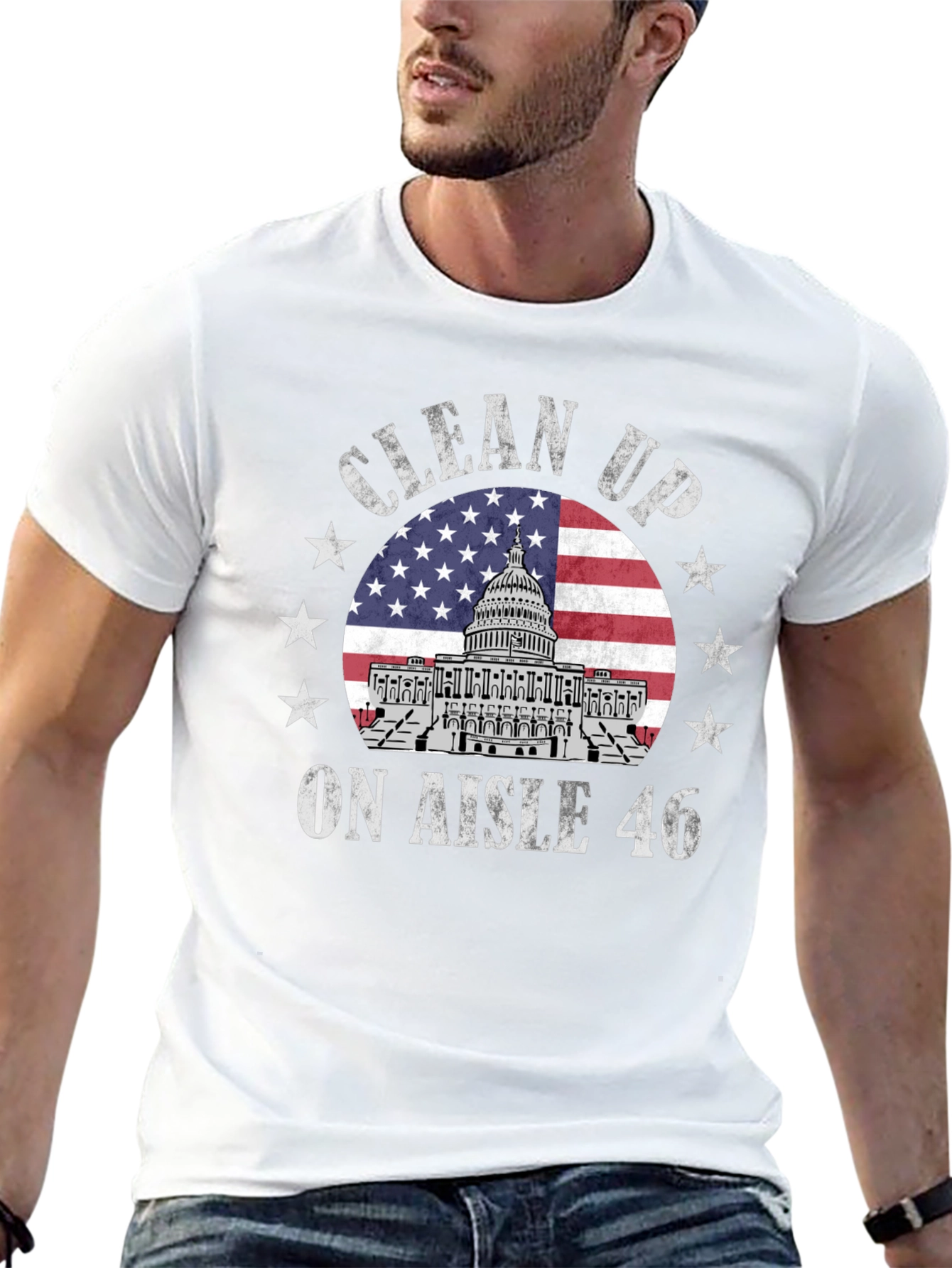 Clean Up Aisle 46 Patriotic T-Shirt