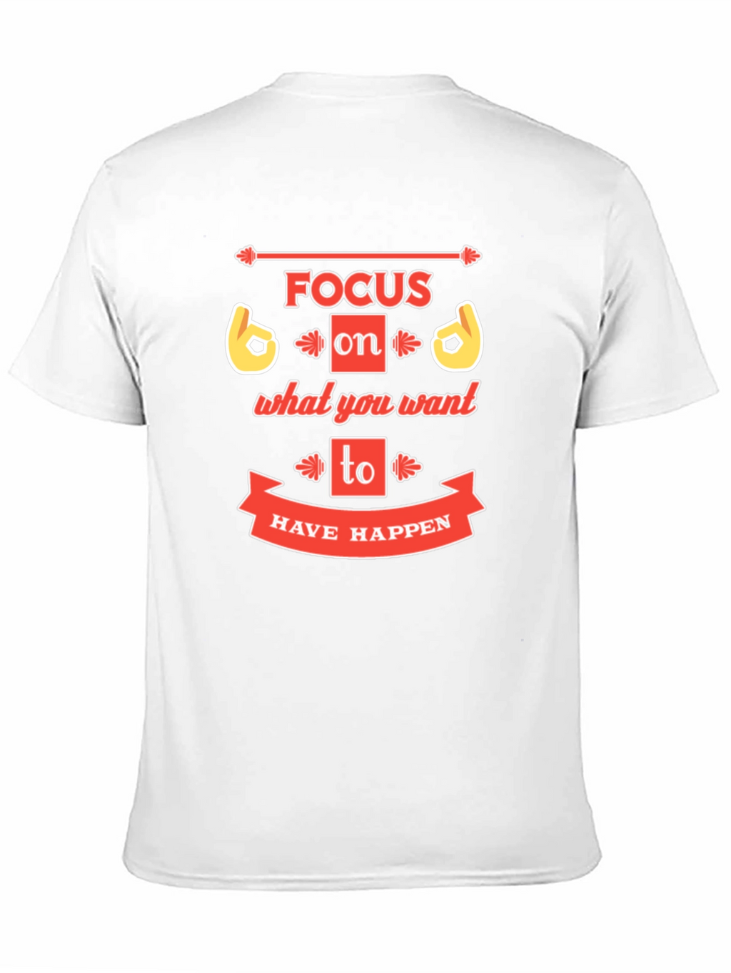 Focus Graphic Print Crew Neck T-Shirt