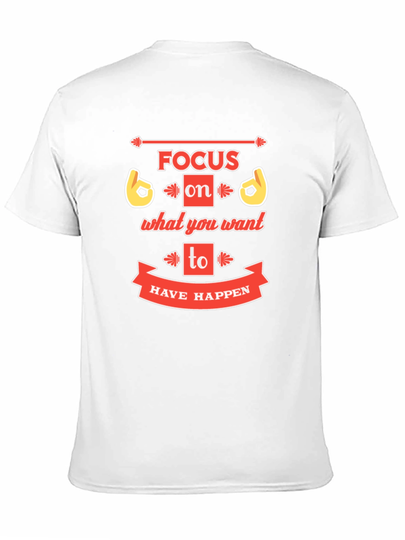 Focus Graphic Print Crew Neck T-Shirt