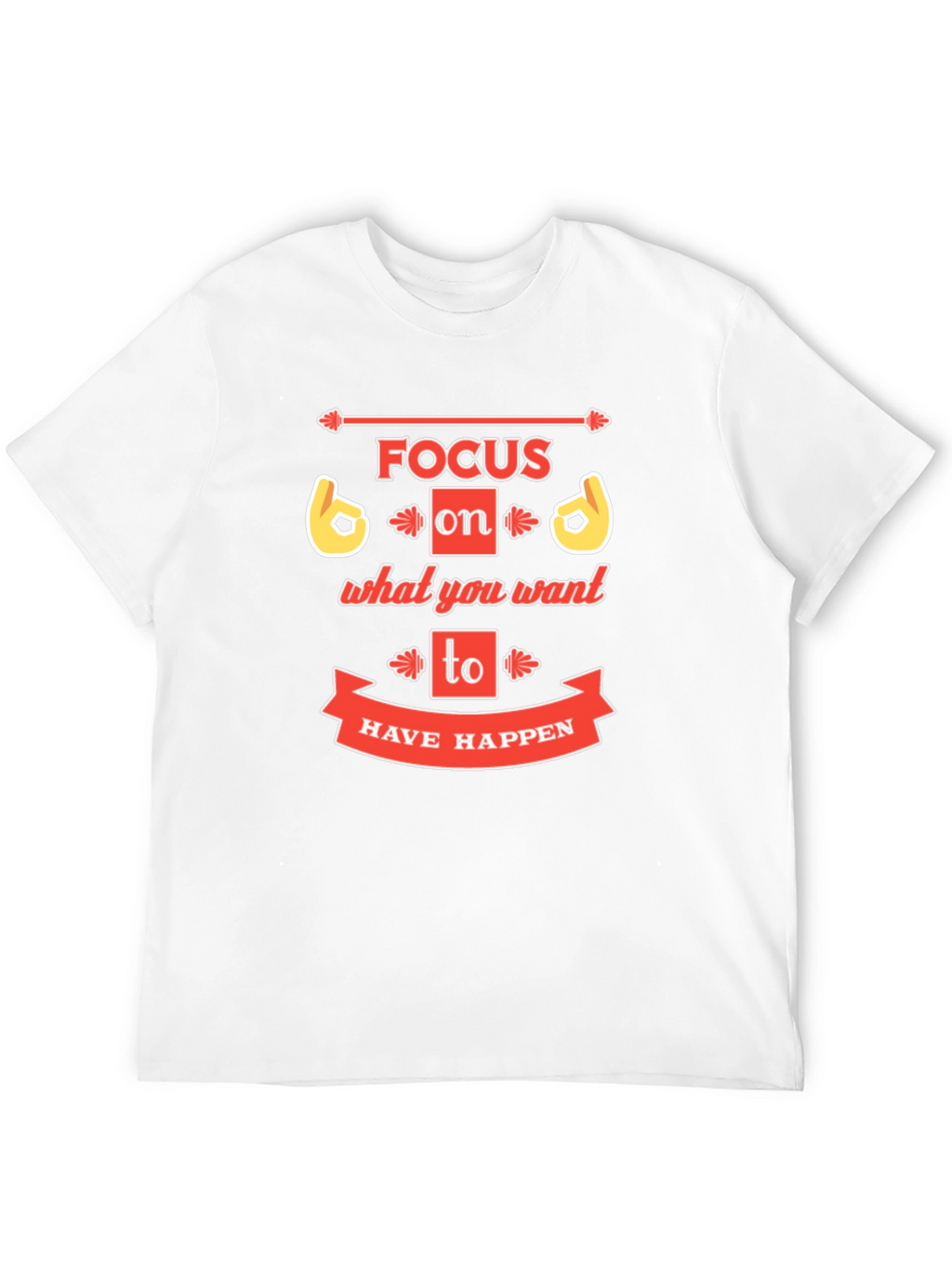 Focus Graphic Print Crew Neck T-Shirt