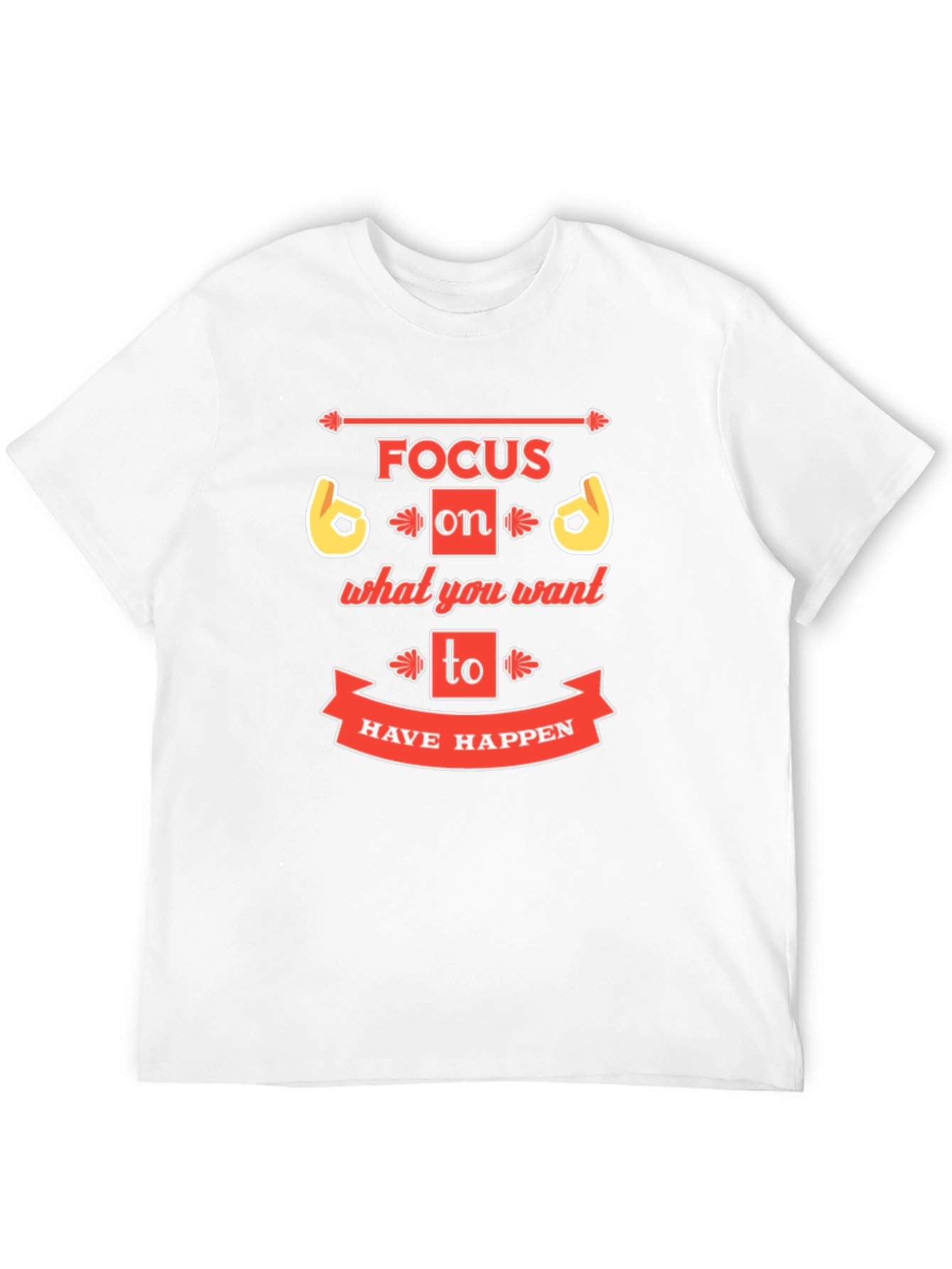 Focus Graphic Print Crew Neck T-Shirt