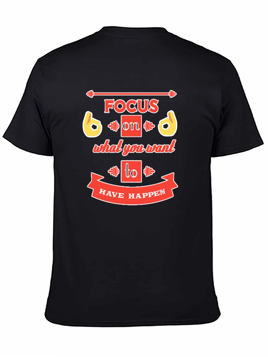 Focus Graphic Print Crew Neck T-Shirt