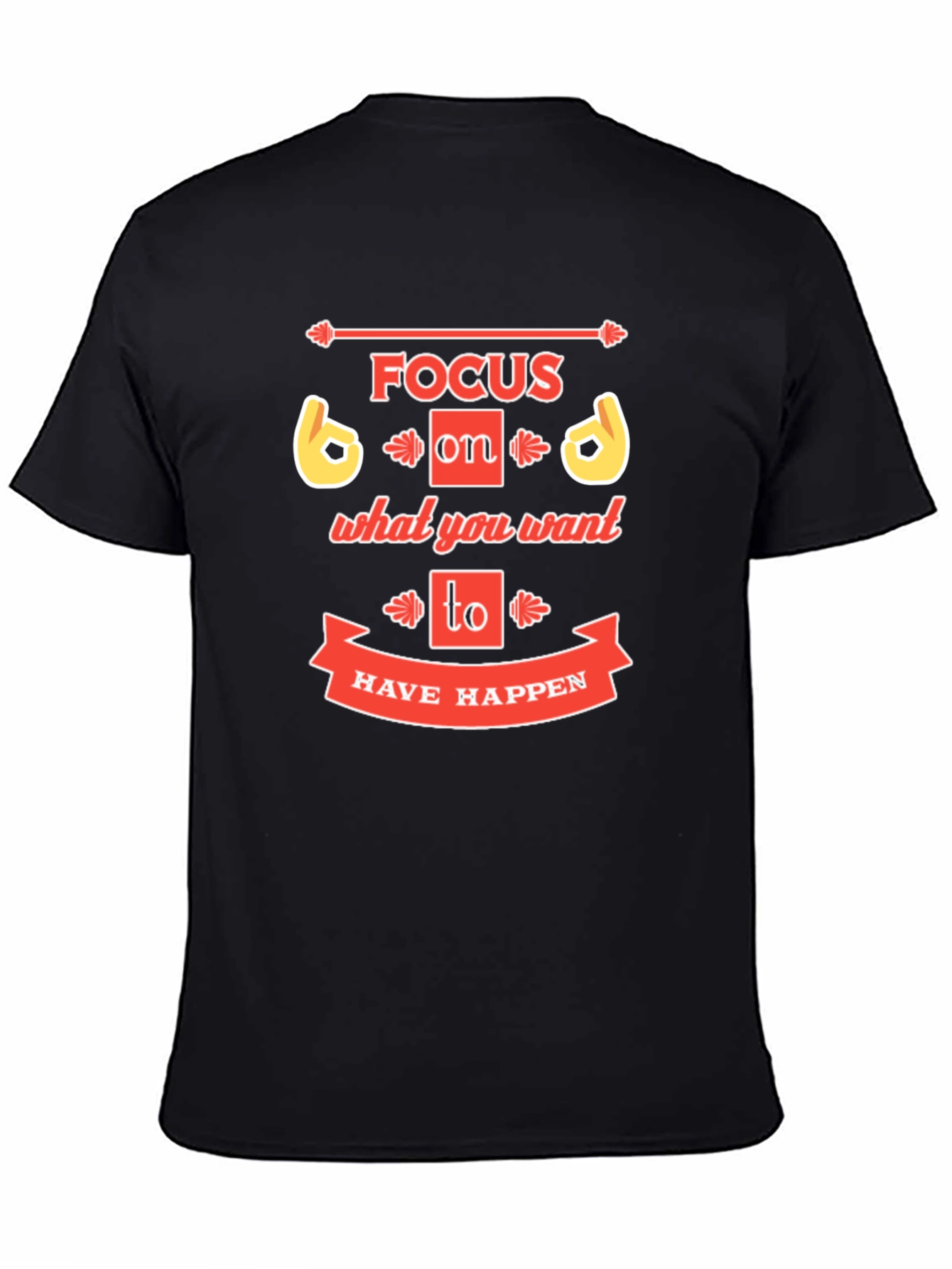 Focus Graphic Print Crew Neck T-Shirt