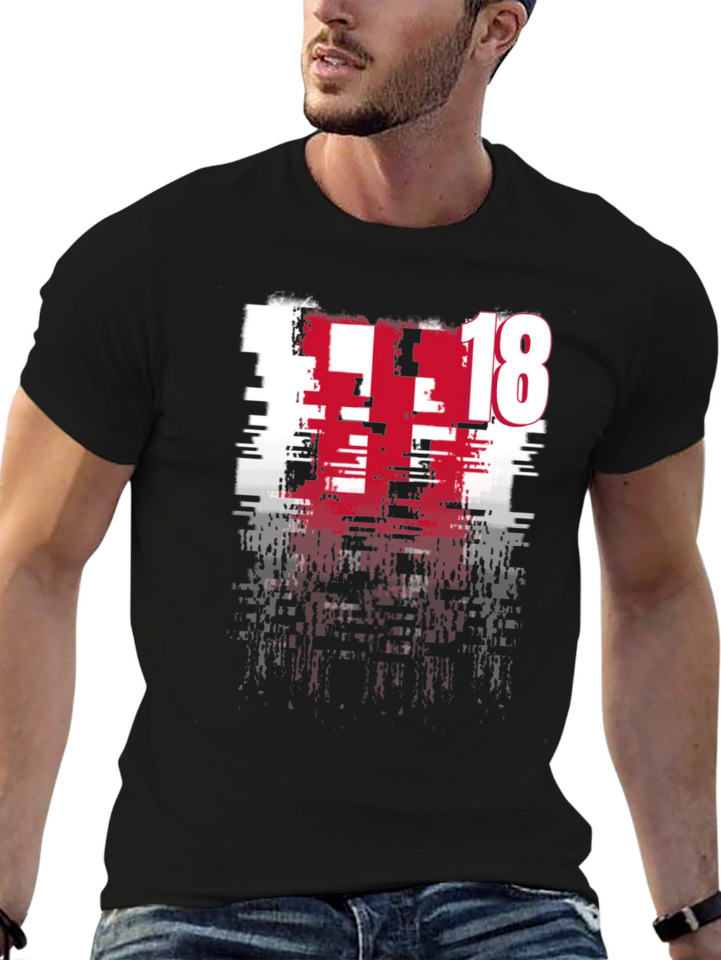 Distressed 18 Graphic Tee - Modern Edge