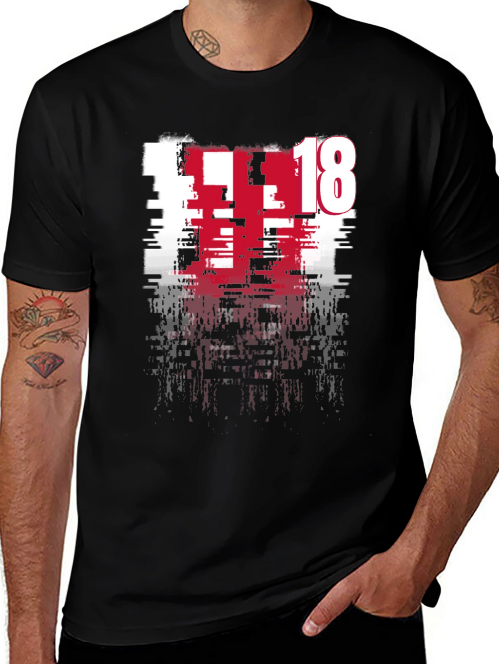 Distressed 18 Graphic Tee - Modern Edge