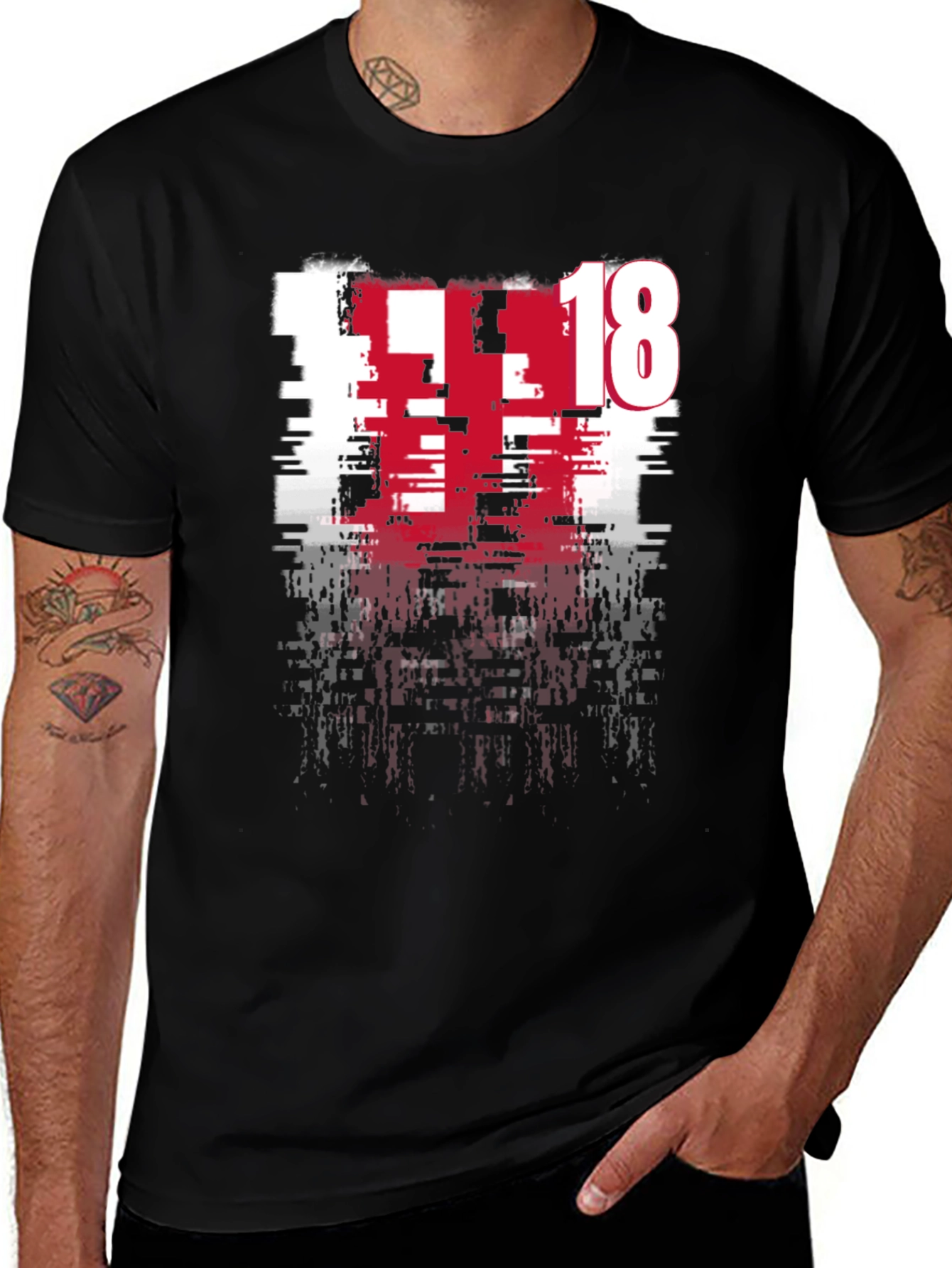 Distressed 18 Graphic Tee - Modern Edge