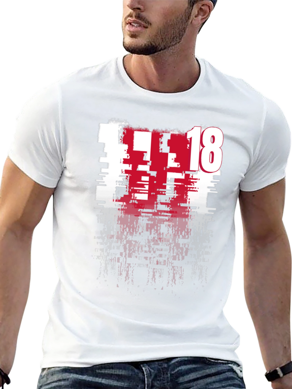 Distressed 18 Graphic Tee - Modern Edge
