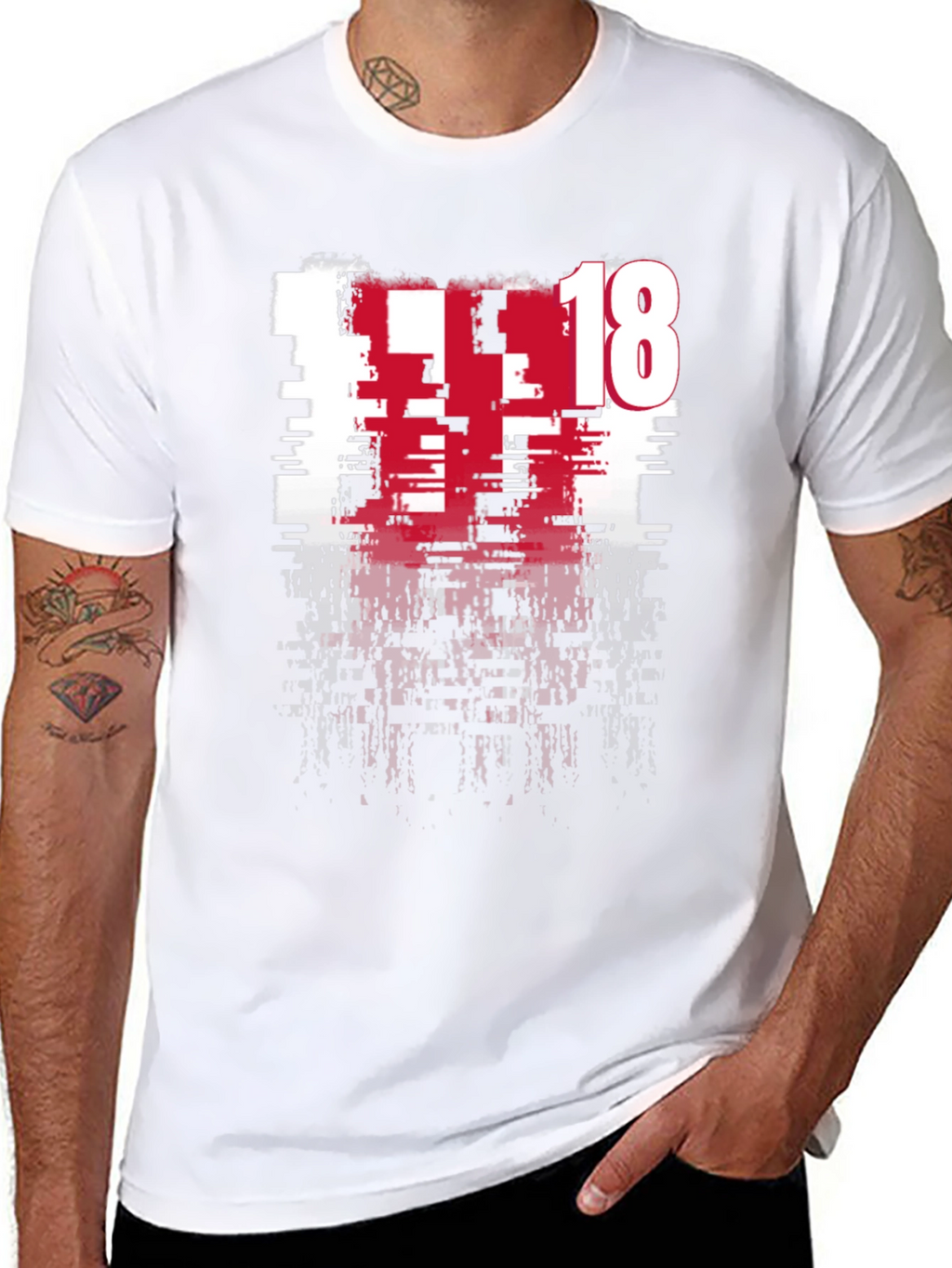 Distressed 18 Graphic Tee - Modern Edge