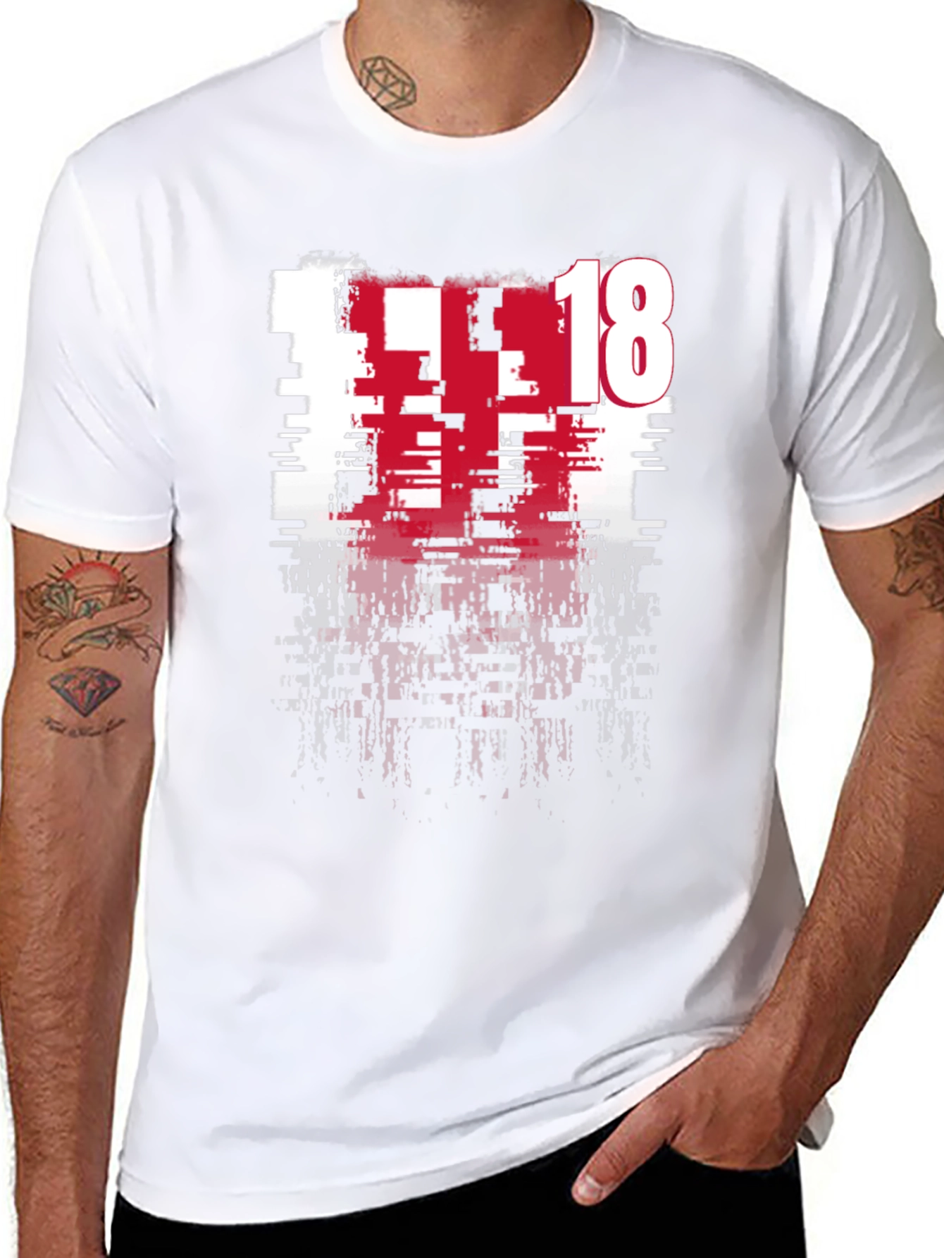 Distressed 18 Graphic Tee - Modern Edge