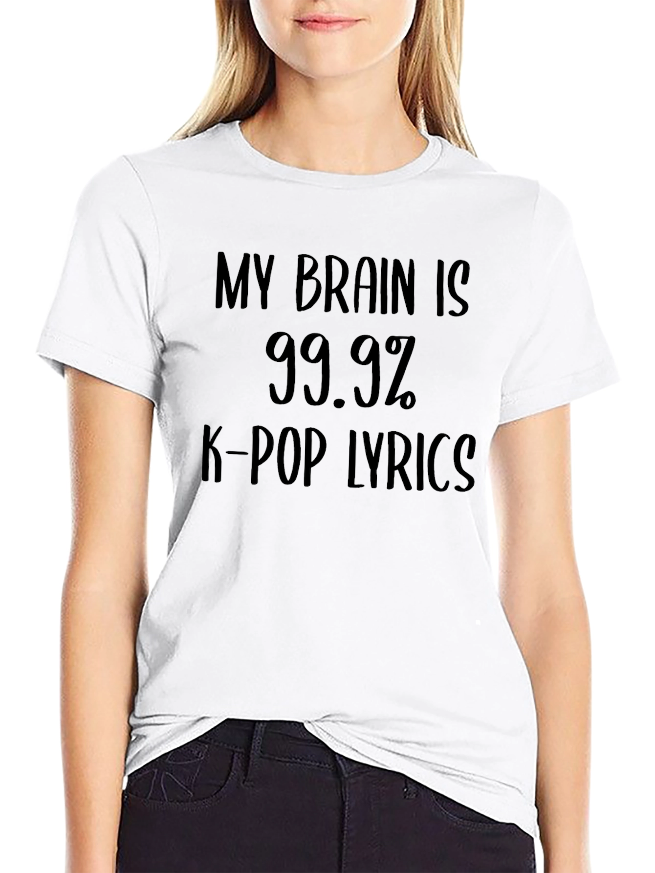 K-Pop Lyrics T-Shirt: Brain 99.9%