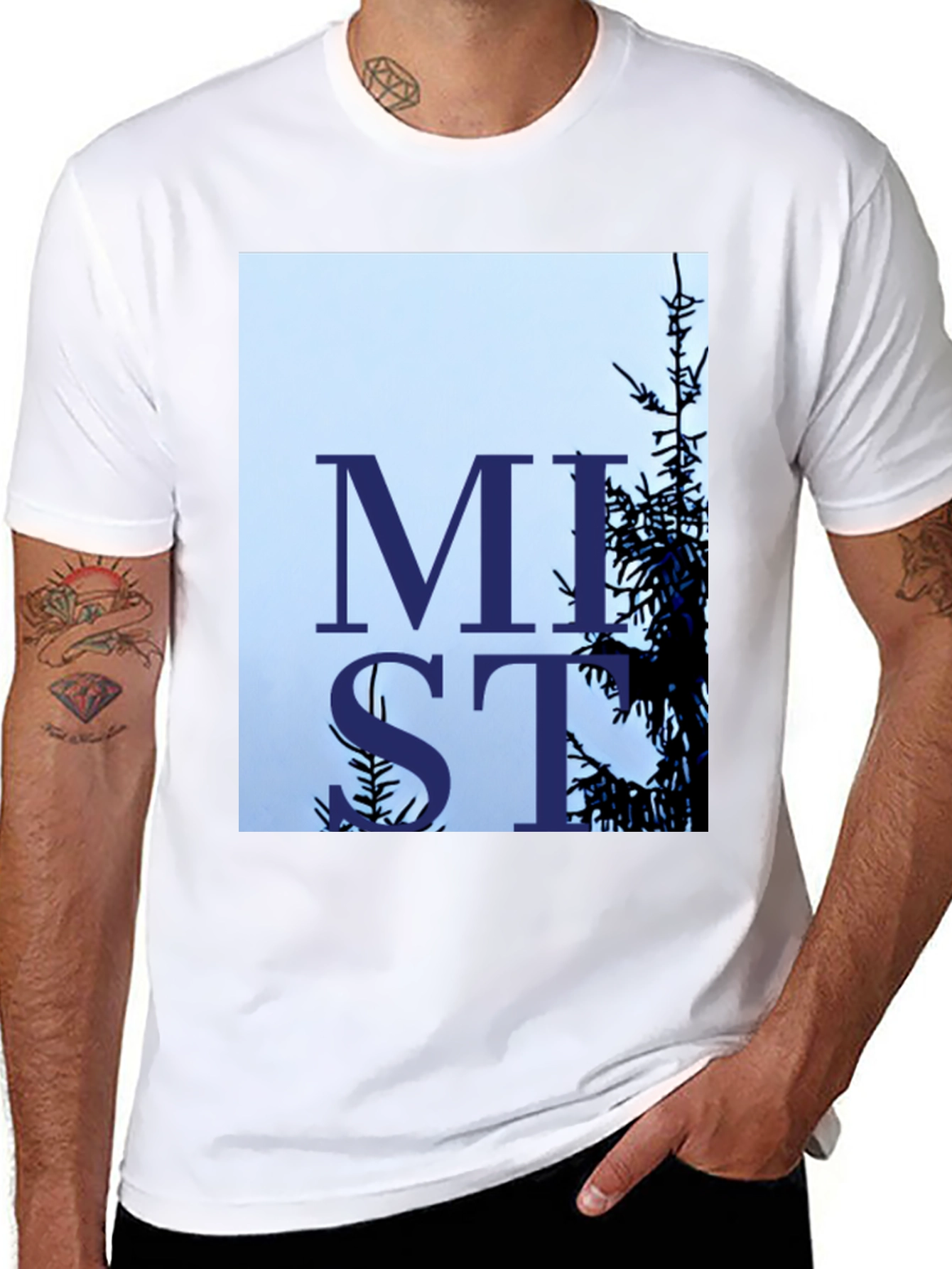 MIST Graphic Tee - Stylish Nature Inspired Design