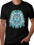 Lion Graphic Tee - Mens Black T-Shirt