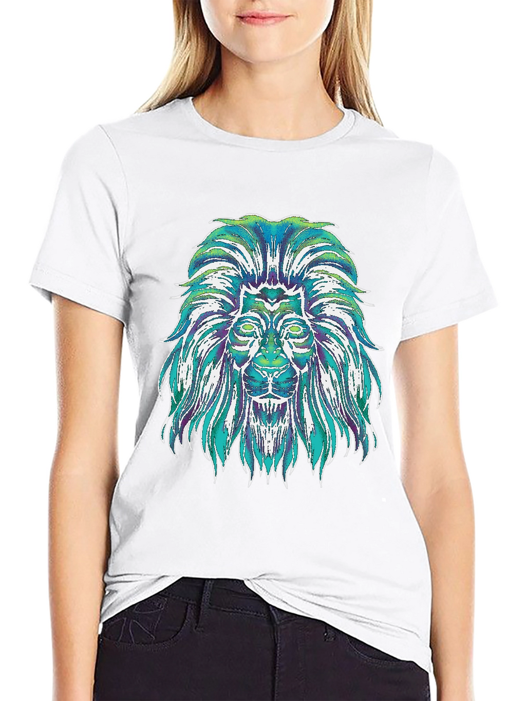 Lion Graphic Tee - Mens Black T-Shirt