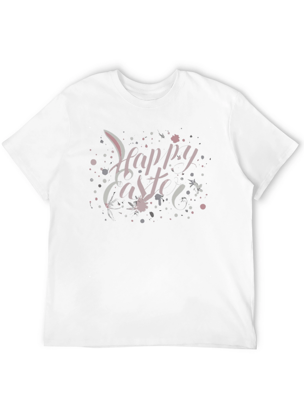 Happy Easter Graphic Tee - Black Crew Neck