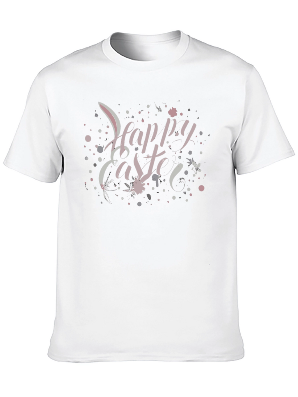 Happy Easter Graphic Tee - Black Crew Neck