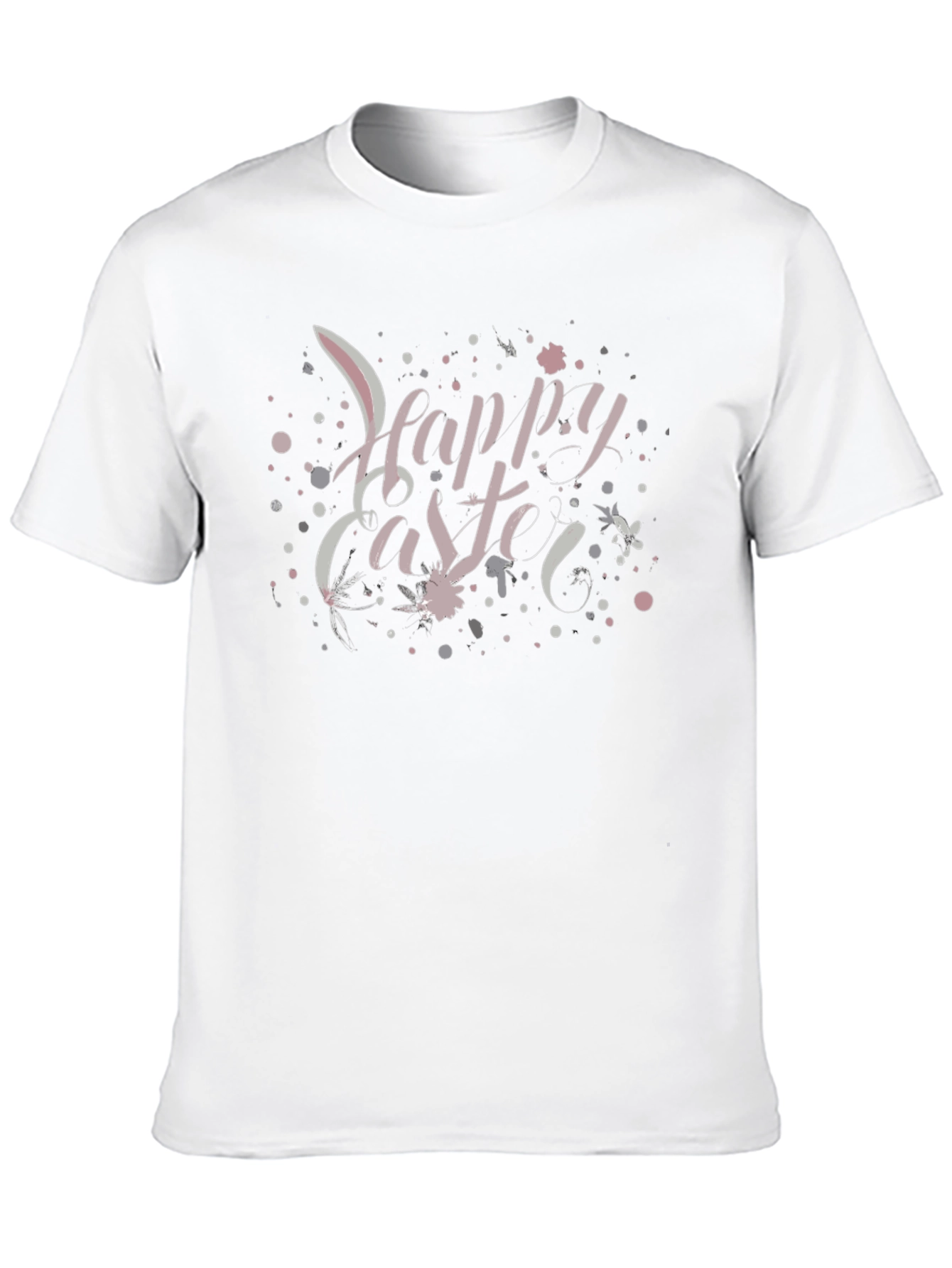 Happy Easter Graphic Tee - Black Crew Neck