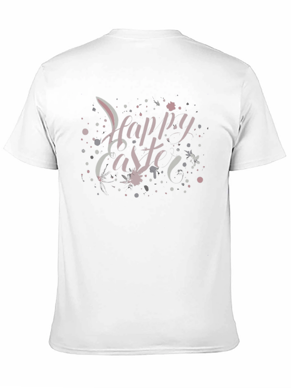 Happy Easter Graphic Tee - Black Crew Neck