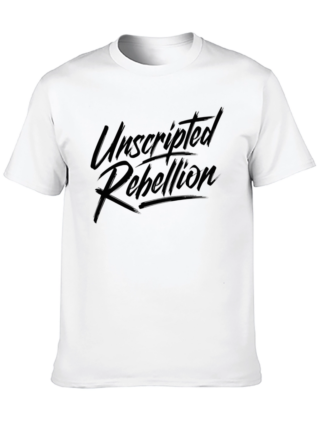 Unscripted Rebellion Black Graphic Tee