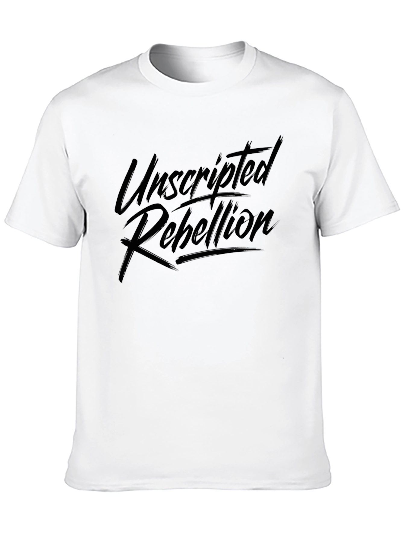 Unscripted Rebellion Black Graphic Tee