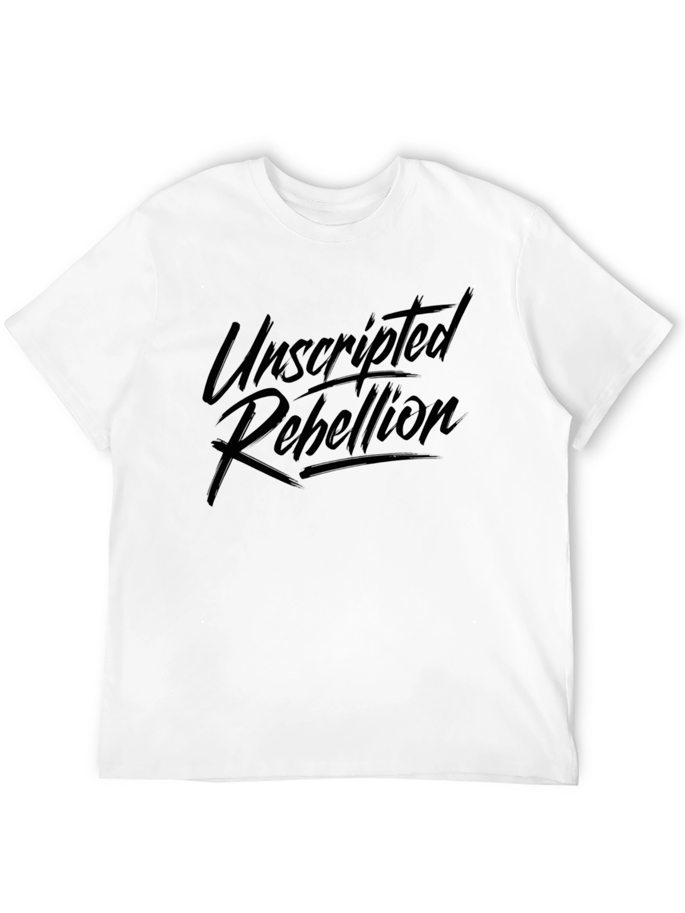 Unscripted Rebellion Black Graphic Tee