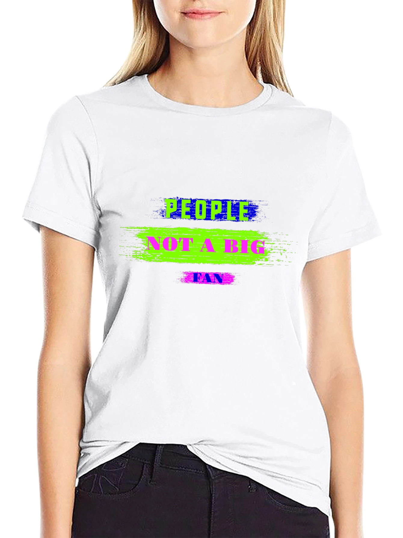 People Not A Big Fan Black T-Shirt